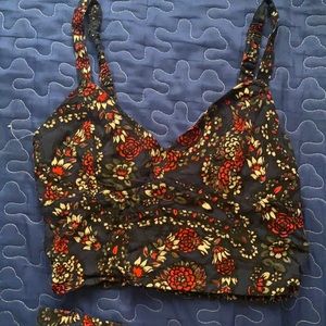 Shorts/skirt with crop top it’s a cute little set!